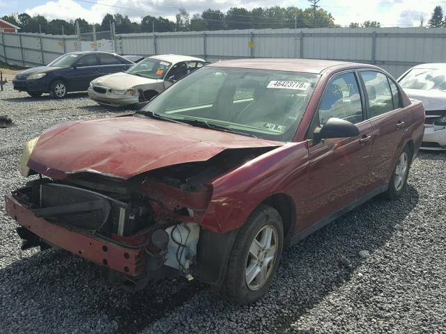 1G1ZT528X4F120530 - 2004 CHEVROLET MALIBU LS MAROON photo 2