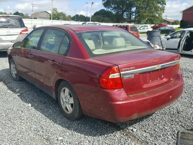 1G1ZT528X4F120530 - 2004 CHEVROLET MALIBU LS MAROON photo 3