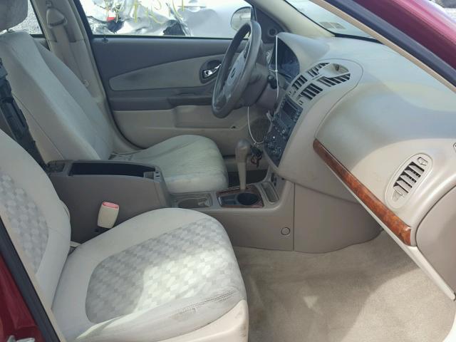 1G1ZT528X4F120530 - 2004 CHEVROLET MALIBU LS MAROON photo 5