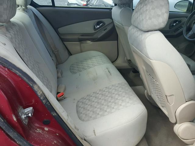 1G1ZT528X4F120530 - 2004 CHEVROLET MALIBU LS MAROON photo 6