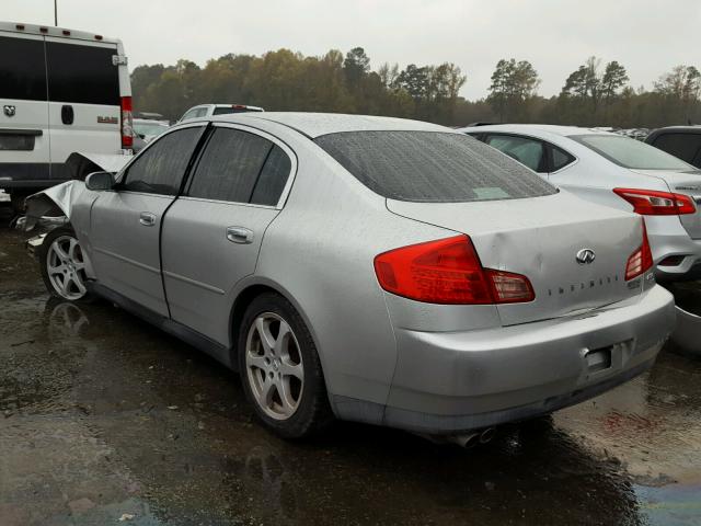 JNKCV51E93M320032 - 2003 INFINITI G35 SILVER photo 3