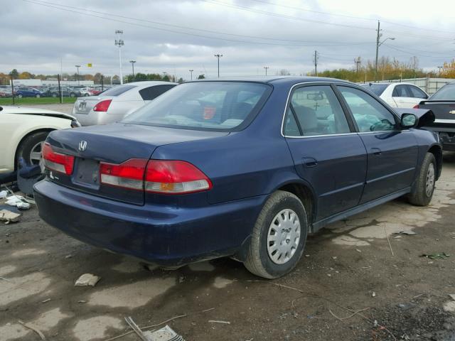 1HGCF866X2A038064 - 2002 HONDA ACCORD BLUE photo 4