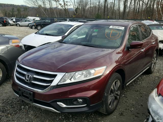 5J6TF2H58DL004304 - 2013 HONDA CROSSTOUR MAROON photo 2