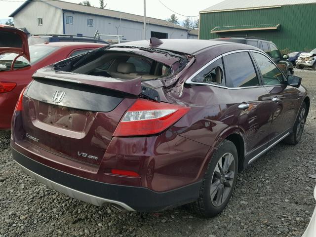 5J6TF2H58DL004304 - 2013 HONDA CROSSTOUR MAROON photo 4