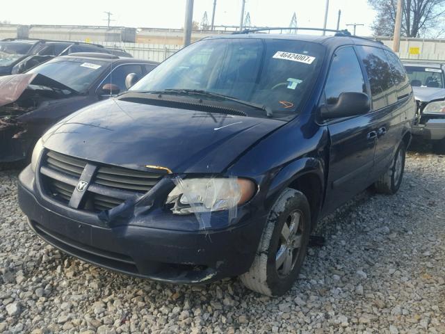 1D4GP24R45B194464 - 2005 DODGE GRAND CARA BLUE photo 2