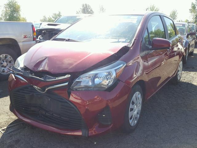 VNKKTUD36HA082423 - 2017 TOYOTA YARIS L RED photo 2