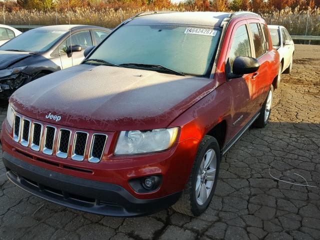 1J4NT1FB2BD195455 - 2011 JEEP COMPASS SP წითელი ფოტო 2