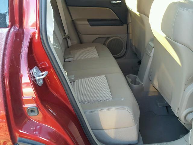 1J4NT1FB2BD195455 - 2011 JEEP COMPASS SP წითელი ფოტო 6