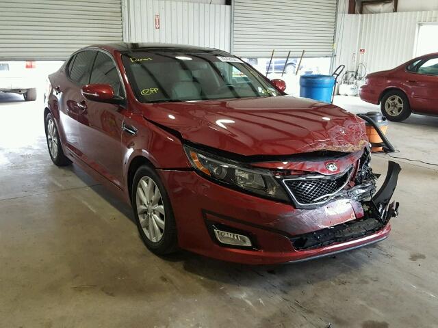 5XXGN4A75FG406527 - 2015 KIA OPTIMA EX RED photo 1