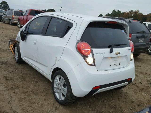 KL8CB6S98EC590520 - 2014 CHEVROLET SPARK LS WHITE photo 3