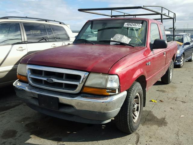 1FTYR14V0XPA96797 - 1999 FORD RANGER RED photo 2