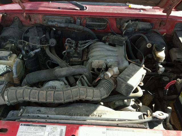 1FTYR14V0XPA96797 - 1999 FORD RANGER RED photo 7