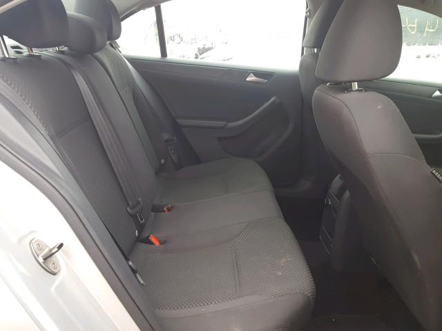 3VW2K7AJ9EM416326 - 2014 VOLKSWAGEN JETTA BASE SILVER photo 6