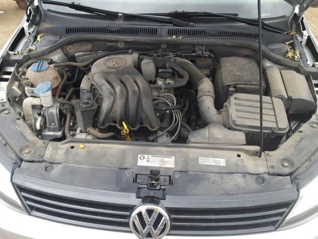 3VW2K7AJ9EM416326 - 2014 VOLKSWAGEN JETTA BASE SILVER photo 7