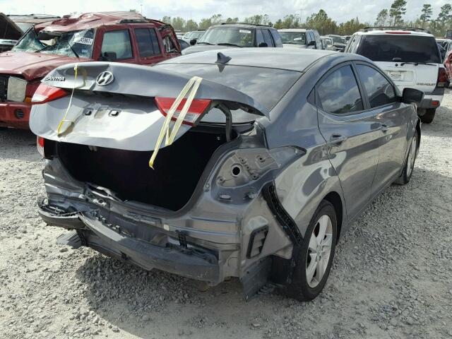 5NPDH4AE5DH432507 - 2013 HYUNDAI ELANTRA GL GRAY photo 4