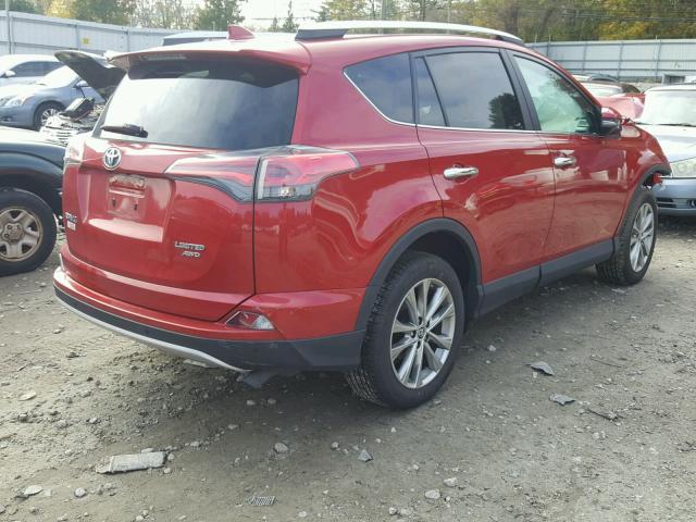 2T3DFREV4GW494278 - 2016 TOYOTA RAV4 LIMIT RED photo 4