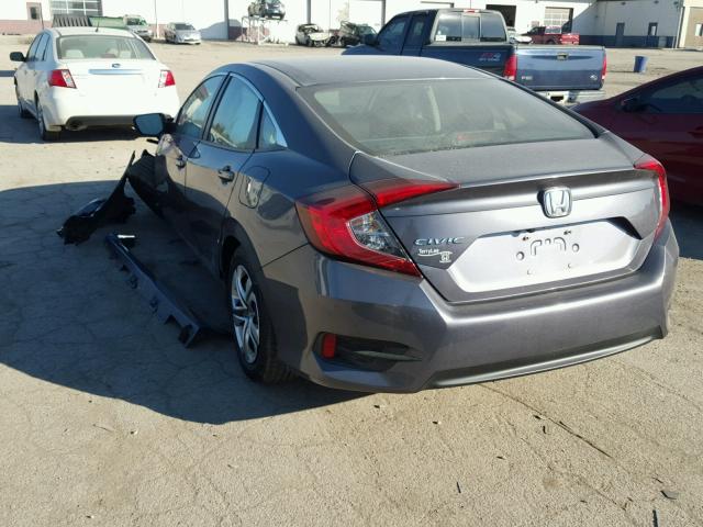 19XFC2F54GE010340 - 2016 HONDA CIVIC LX GRAY photo 3