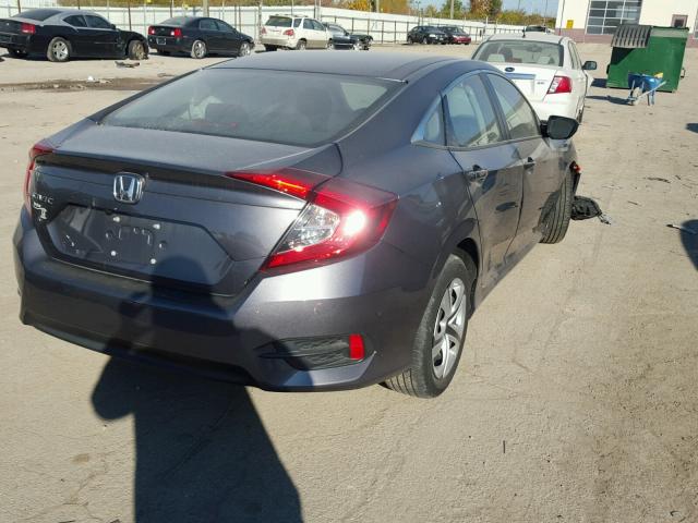 19XFC2F54GE010340 - 2016 HONDA CIVIC LX GRAY photo 4