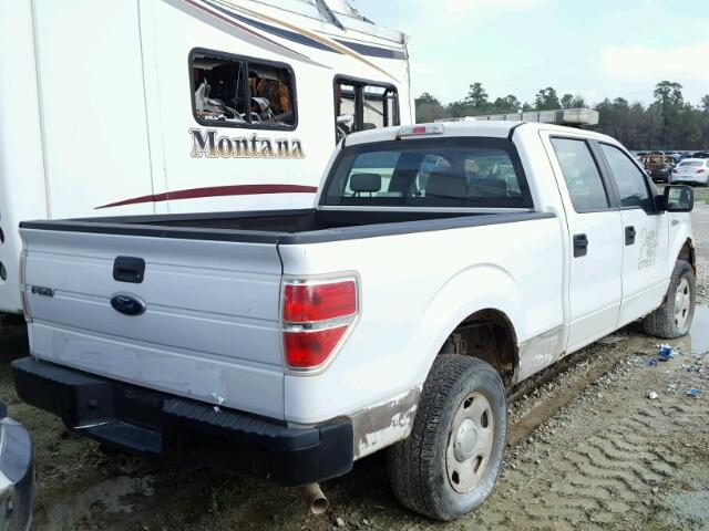 1FTRW14839FA64085 - 2009 FORD F150 SUPER WHITE photo 4