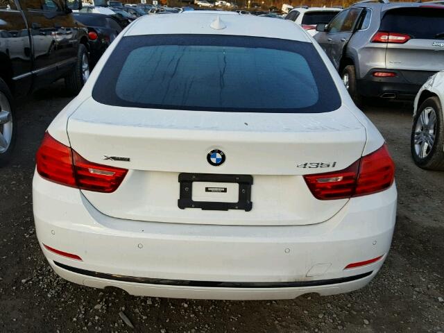 WBA4B3C58GG527948 - 2016 BMW 435 WHITE photo 9