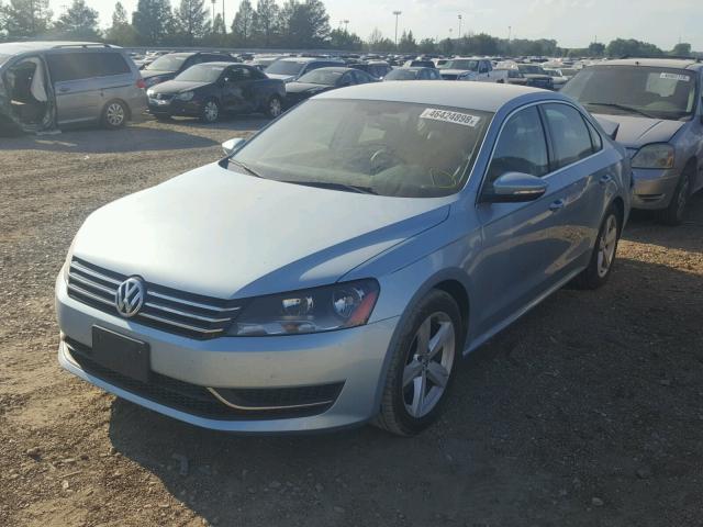 1VWBP7A37CC012474 - 2012 VOLKSWAGEN PASSAT SE BLUE photo 2