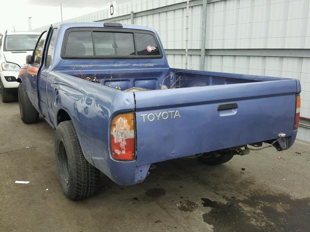 4TAVL52N0XZ453989 - 1999 TOYOTA TACOMA XTR BLUE photo 3