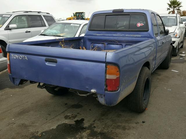 4TAVL52N0XZ453989 - 1999 TOYOTA TACOMA XTR BLUE photo 4