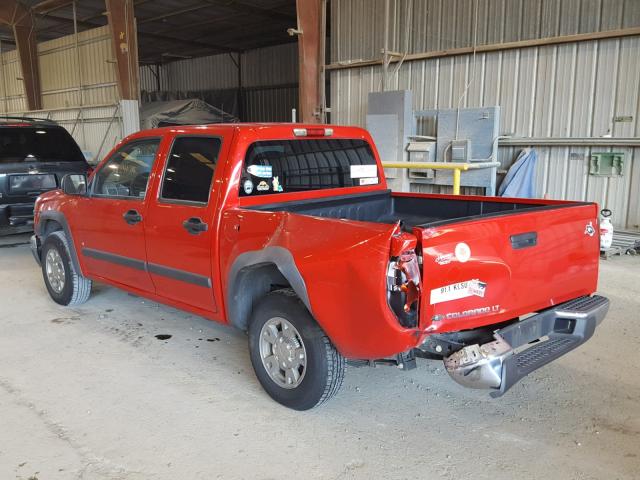 1GCCS339588224333 - 2008 CHEVROLET COLORADO L RED photo 3
