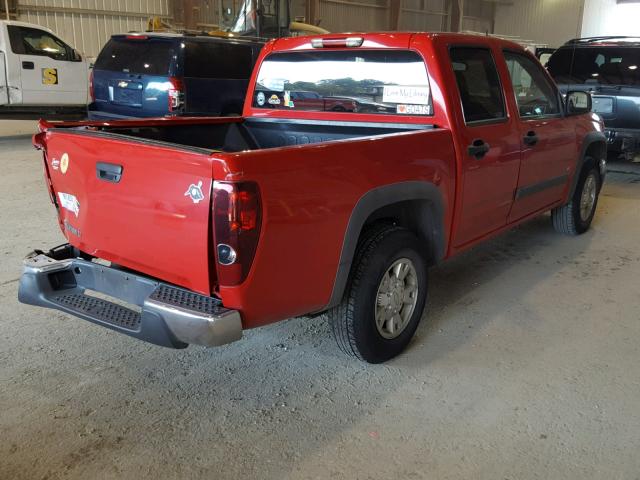 1GCCS339588224333 - 2008 CHEVROLET COLORADO L RED photo 4