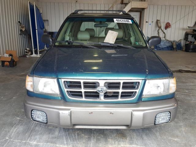 JF1SF6553XH729576 - 1999 SUBARU FORESTER S GREEN photo 9
