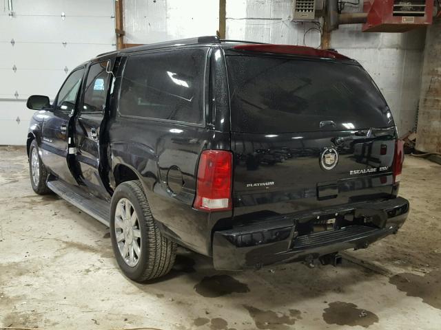 3GYFK66N26G150930 - 2006 CADILLAC ESCALADE E BLACK photo 3