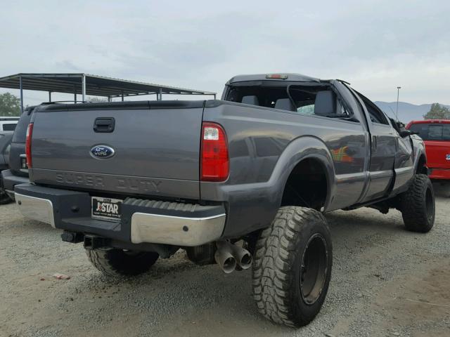 1FT7W2BT2BEA12494 - 2011 FORD F250 SUPER GRAY photo 4