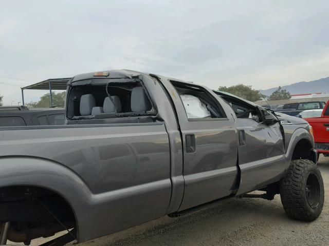 1FT7W2BT2BEA12494 - 2011 FORD F250 SUPER GRAY photo 9