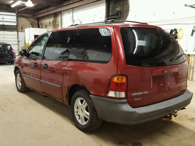 2FMZA5144YBC79476 - 2000 FORD WINDSTAR MAROON photo 3