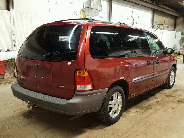 2FMZA5144YBC79476 - 2000 FORD WINDSTAR MAROON photo 4