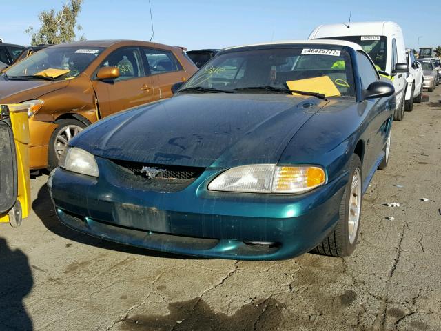 1FALP45XXTF232229 - 1996 FORD MUSTANG GT GREEN photo 2