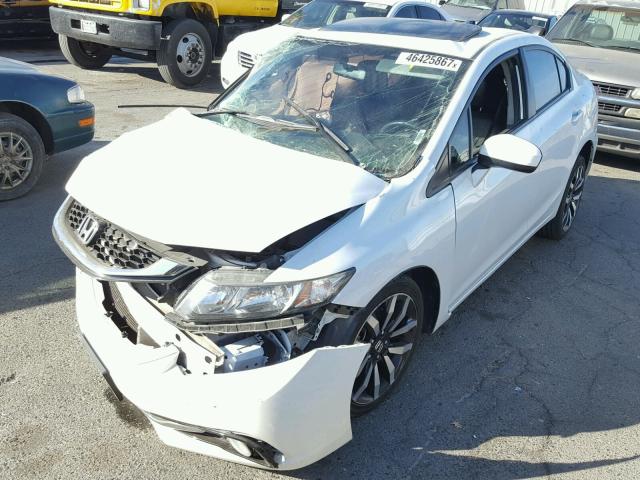 19XFB2F94FE051443 - 2015 HONDA CIVIC EXL 白色 照片 2