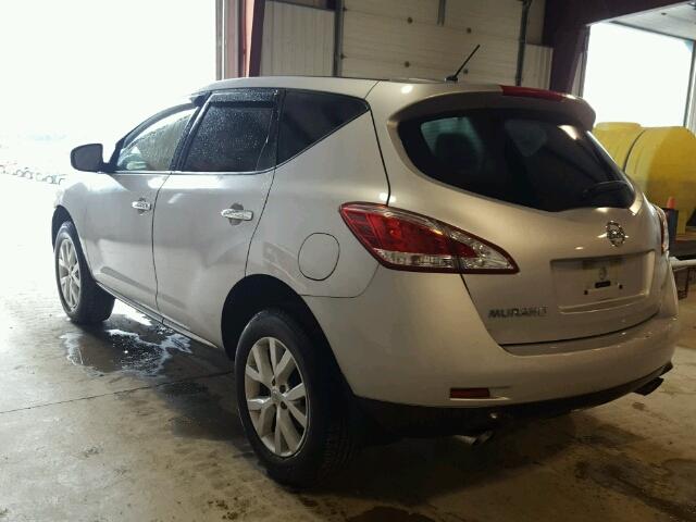 JN8AZ1MW4EW514909 - 2014 NISSAN MURANO S SILVER photo 3