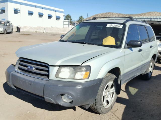 JF1SG63645H722738 - 2005 SUBARU FORESTER 2 GREEN photo 2