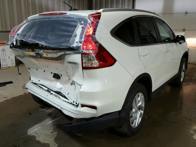 5J6RM4H77GL125231 - 2016 HONDA CR-V EXL WHITE photo 4