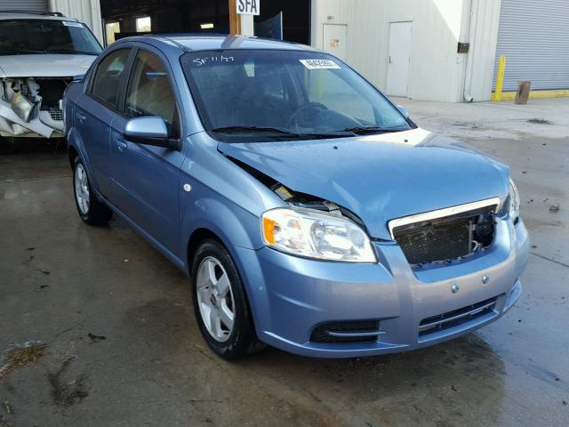 KL1TG56677B110048 - 2007 CHEVROLET AVEO LT BLUE photo 1