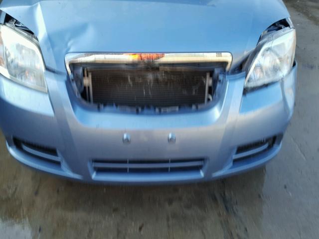 KL1TG56677B110048 - 2007 CHEVROLET AVEO LT BLUE photo 9