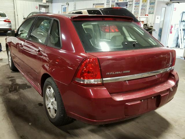 1G1ZU64875F142552 - 2005 CHEVROLET MALIBU MAX MAROON photo 3