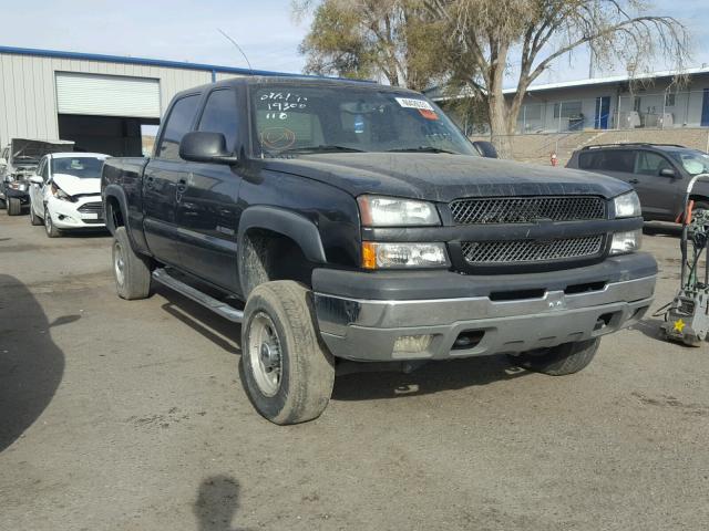 1GCGK13U63F139385 - 2003 CHEVROLET SILVERADO BLACK photo 1