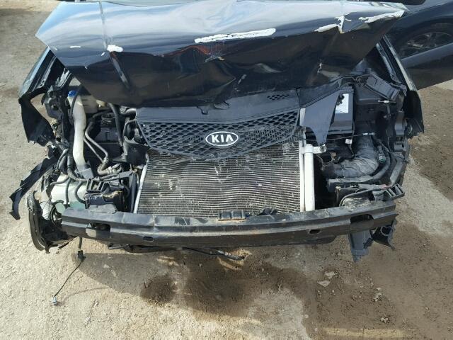 KNADE123666161259 - 2006 KIA RIO BLACK photo 7