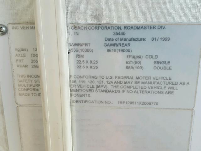 1RF120511X2006770 - 1999 ROADMASTER RAIL DYANASTER TWO TONE photo 10