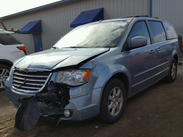 2A4RR8DX7AR501925 - 2010 CHRYSLER TOWN & COU BLUE photo 2