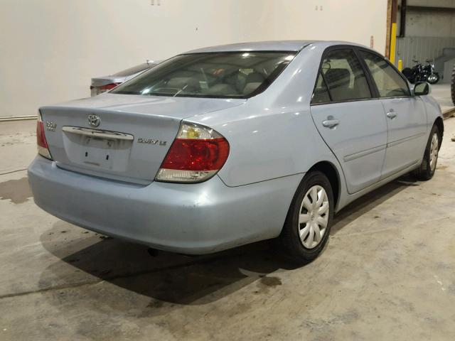 4T1BE32K16U661527 - 2006 TOYOTA CAMRY LE BLUE photo 4