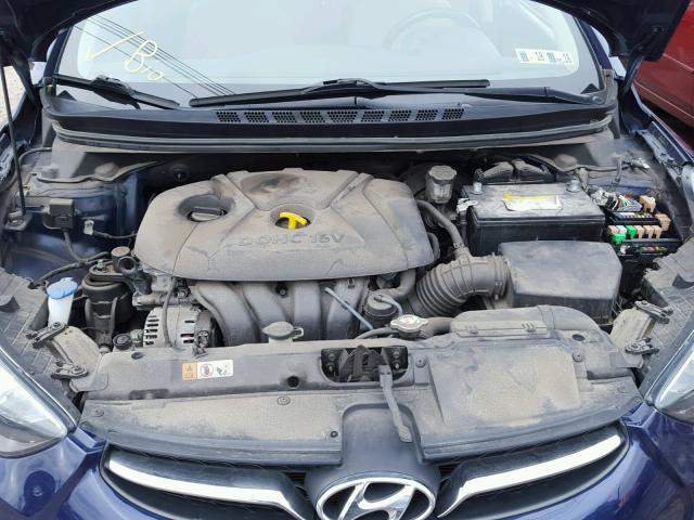 5NPDH4AE6DH415912 - 2013 HYUNDAI ELANTRA GL BLUE photo 7