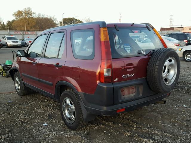 JHLRD68434C011989 - 2004 HONDA CR-V LX RED photo 3